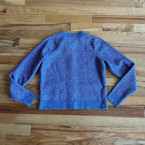 NWT SANDRO Elleonore Violet Shimmer Button Front Cardigan Small - Picture 5 of 9